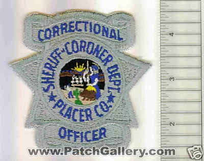 Placer County Sheriff Correctional Officer (California)
Thanks to Mark C Barilovich for this scan.
Keywords: coroner department dept