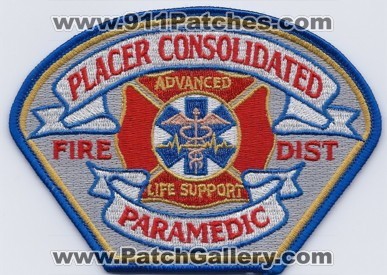 Placer Consolidated Fire District Paramedic (California)
Thanks to Paul Howard for this scan. 
Keywords: dist. department dept. advanced life support als