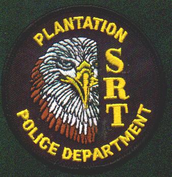 plantation srt patches patchgallery police enforcement sheriffs ambulance depts