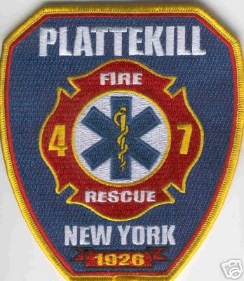 Plattekill Fire Rescue
Thanks to Brent Kimberland for this scan.
Keywords: new york 47