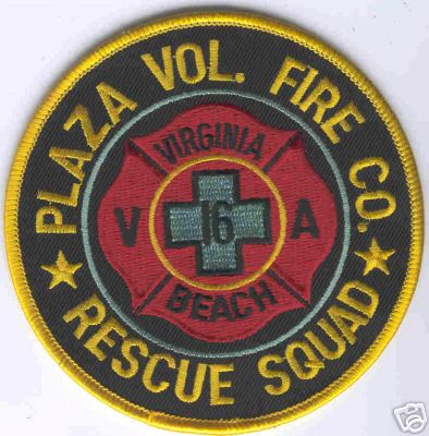 Plaza Vol Fire Co Rescue Squad
Thanks to Brent Kimberland for this scan.
Keywords: virginia volunteer company beach 16