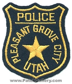 Pleasant Grove City Police Department (Utah)
Thanks to Alans-Stuff.com for this scan.
Keywords: dept.