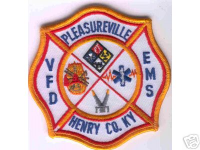 Pleasureville VFD EMS
Thanks to Brent Kimberland for this scan.
Keywords: kentucky fire volunteer department henry county