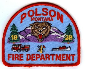 Polson Fire Department
Thanks to PaulsFirePatches.com for this scan.
Keywords: montana