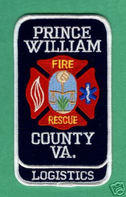 Prince William County Fire Rescue Logistics
Thanks to PaulsFirePatches.com for this scan.
Keywords: virginia