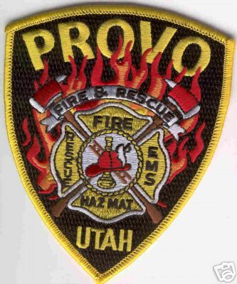 Provo Fire Rescue
Thanks to Brent Kimberland for this scan.
Keywords: utah ems haz mat hazmat