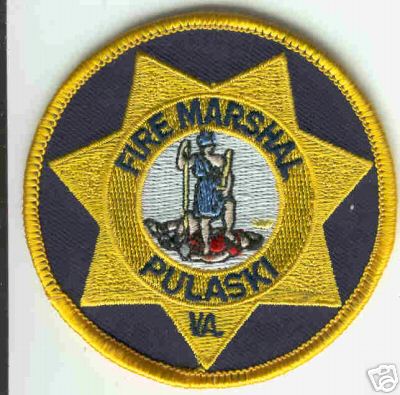 Pulaski Fire Marshal
Thanks to Brent Kimberland for this scan.
Keywords: virginia