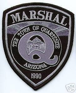 Quartzsite Marshal (Arizona)
Thanks to apdsgt for this scan.
Keywords: the town of