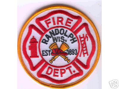Randolph Fire Dept
Thanks to Brent Kimberland for this scan.
Keywords: wisconsin department