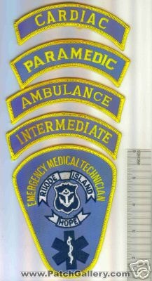 Rhode Island Hope Emergency Medical Technician
Thanks to Mark C Barilovich for this scan.
Keywords: ems emt intermediate ambulance paramedic cardiac