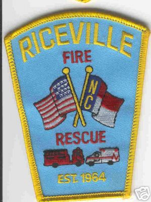 Riceville Fire Rescue
Thanks to Brent Kimberland for this scan.
Keywords: north carolina