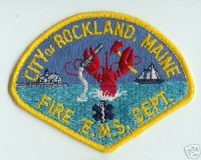 Rockland Fire Dept (Maine)
Thanks to Jack Bol for this scan.
Keywords: department city of e.m.s. ems