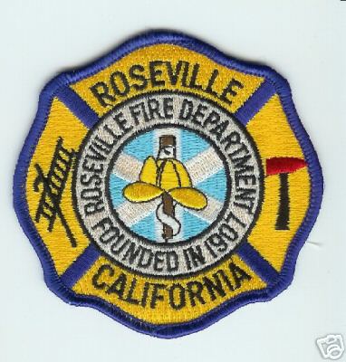 Roseville Fire Department
Thanks to Jack Bol for this scan.
Keywords: california