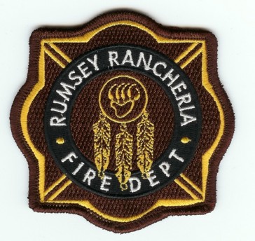 Rumsey Rancheria Fire Dept
Thanks to PaulsFirePatches.com for this scan.
Keywords: california department