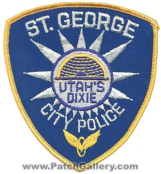 Saint George City Police Department (Utah)
Thanks to Alans-Stuff.com for this scan.
Keywords: st. dept.