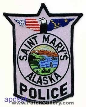 Saint Mary's Police (Alaska)
Thanks to apdsgt for this scan.
Keywords: marys st
