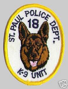 Saint Paul Police K-9 Unit (Minnesota)
Thanks to apdsgt for this scan.
Keywords: department dept st k9 18