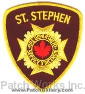 Saint Stephen Fire Department (Canada NB)
Thanks to zwpatch.ca for this scan.
Keywords: st