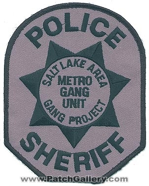 Salt Lake Area Gang Project Metro Unit Police Sheriff's Department (Utah)
Thanks to Alans-Stuff.com for this scan.
Keywords: sheriffs dept.