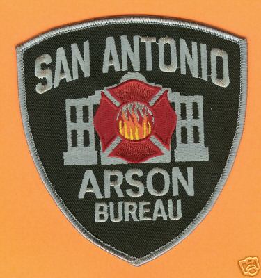 San Antonio Fire Arson Bureau
Thanks to PaulsFirePatches.com for this scan.
Keywords: texas