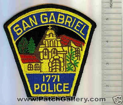 San Gabriel Police (California)
Thanks to Mark C Barilovich for this scan.
