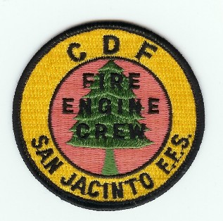 San Jacinto Fire Engine Crew
Thanks to PaulsFirePatches.com for this scan.
Keywords: california ffs cdf department of forestry