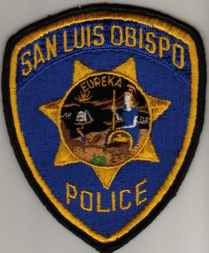 San Luis Obispo Police
Thanks to BlueLineDesigns.net for this scan.
Keywords: california