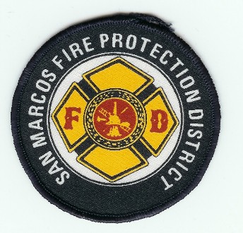 San Marcos Fire Protection District
Thanks to PaulsFirePatches.com for this scan.
Keywords: california
