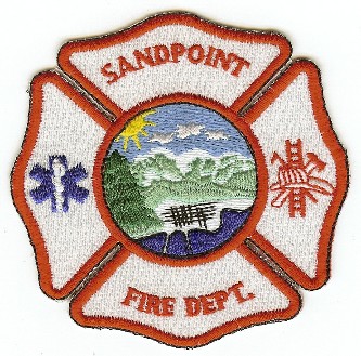 Sandpoint Fire Dept
Thanks to PaulsFirePatches.com for this scan.
Keywords: idaho department