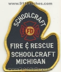 Schoolcraft Fire and Rescue Department (Michigan)
Thanks to Mark Hetzel Sr. for this scan.
Keywords: & dept.