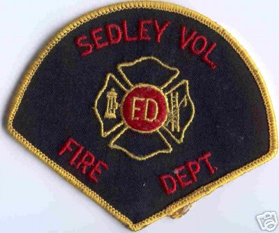 Sedley Vol Fire Dept
Thanks to Brent Kimberland for this scan.
Keywords: virginia volunteer department f.d. fd