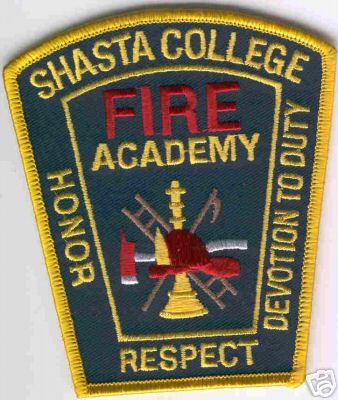 Shasta College Fire Academy
Thanks to Brent Kimberland for this scan.
Keywords: california