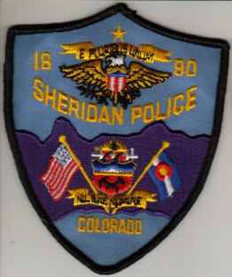 Sheridan Police
Thanks to BlueLineDesigns.net for this scan.
Keywords: colorado