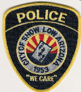 Show Low Police
Thanks to Scott McDairmant for this scan.
Keywords: arizona city of
