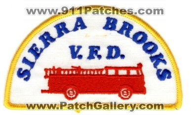 Sierra Brooks Volunteer Fire Department (California)
Thanks to Paul Howard for this scan.
Keywords: dept. v.f.d. vfd
