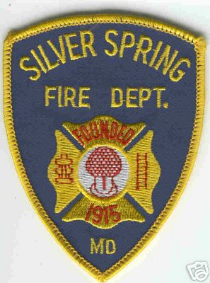 Silver Spring Fire Dept
Thanks to Brent Kimberland for this scan.
Keywords: maryland department