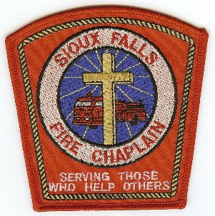 Sioux Falls Fire Chaplain
Thanks to PaulsFirePatches.com for this scan.
Keywords: south dakota
