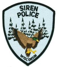 Siren Police (Wisconsin)
Thanks to BensPatchCollection.com for this scan.
