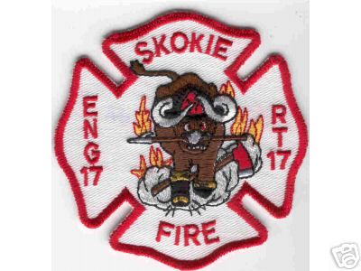 Skokie Fire Engine 17 Rescue Truck 17
Thanks to Brent Kimberland for this scan.
Keywords: illinois rt