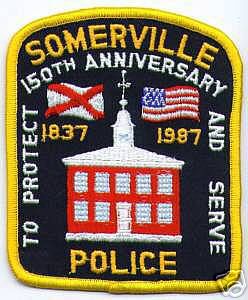 Somerville Police 150th Anniversary (Alabama)
Thanks to apdsgt for this scan.
