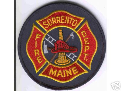 Sorrento Fire Dept
Thanks to Brent Kimberland for this scan.
Keywords: maine department