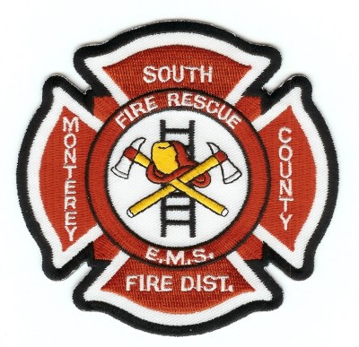 South Monterey Fire Rescue
Thanks to PaulsFirePatches.com for this scan.
Keywords: california ems county