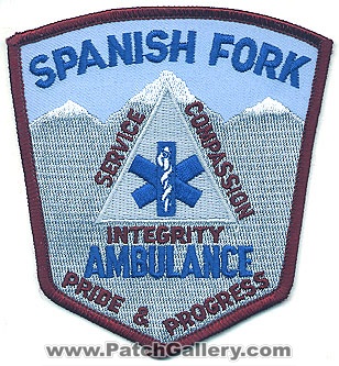 Spanish Fork Ambulance
Thanks to Alans-Stuff.com for this scan.
Keywords: utah ems