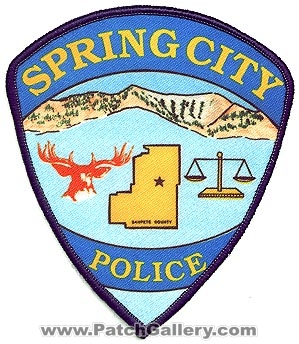 Spring City Police Department (Utah)
Thanks to Alans-Stuff.com for this scan.
Keywords: dept.