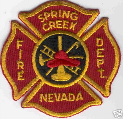 Spring Creek Fire Dept
Thanks to Brent Kimberland for this scan.
Keywords: nevada department