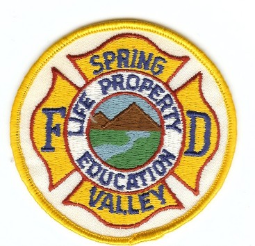 Spring Valley FD
Thanks to PaulsFirePatches.com for this scan.
Keywords: california fire department