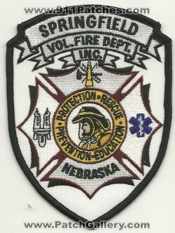 Springfield Volunteer Fire Department Inc (Nebraska)
Thanks to Mark Hetzel Sr. for this scan.
Keywords: vol. dept. inc.