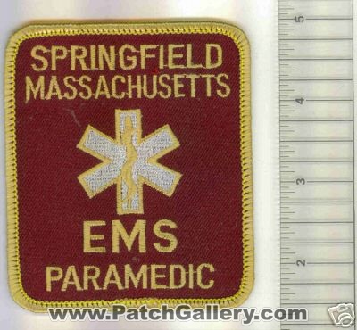 Springfield EMS Paramedic (Massachusetts)
Thanks to Mark C Barilovich for this scan.
