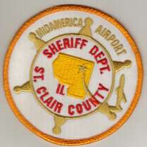 St Clair County Sheriff Dept Midamerica Airport
Thanks to BlueLineDesigns.net for this scan.
Keywords: illinois saint department