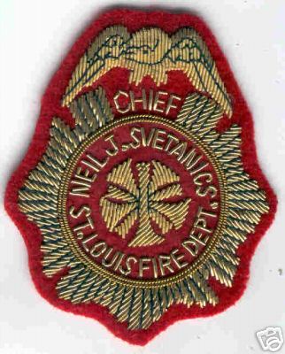 Saint Louis Fire Dept Chief
Thanks to Brent Kimberland for this scan.
Keywords: missouri department st neil j svetanics